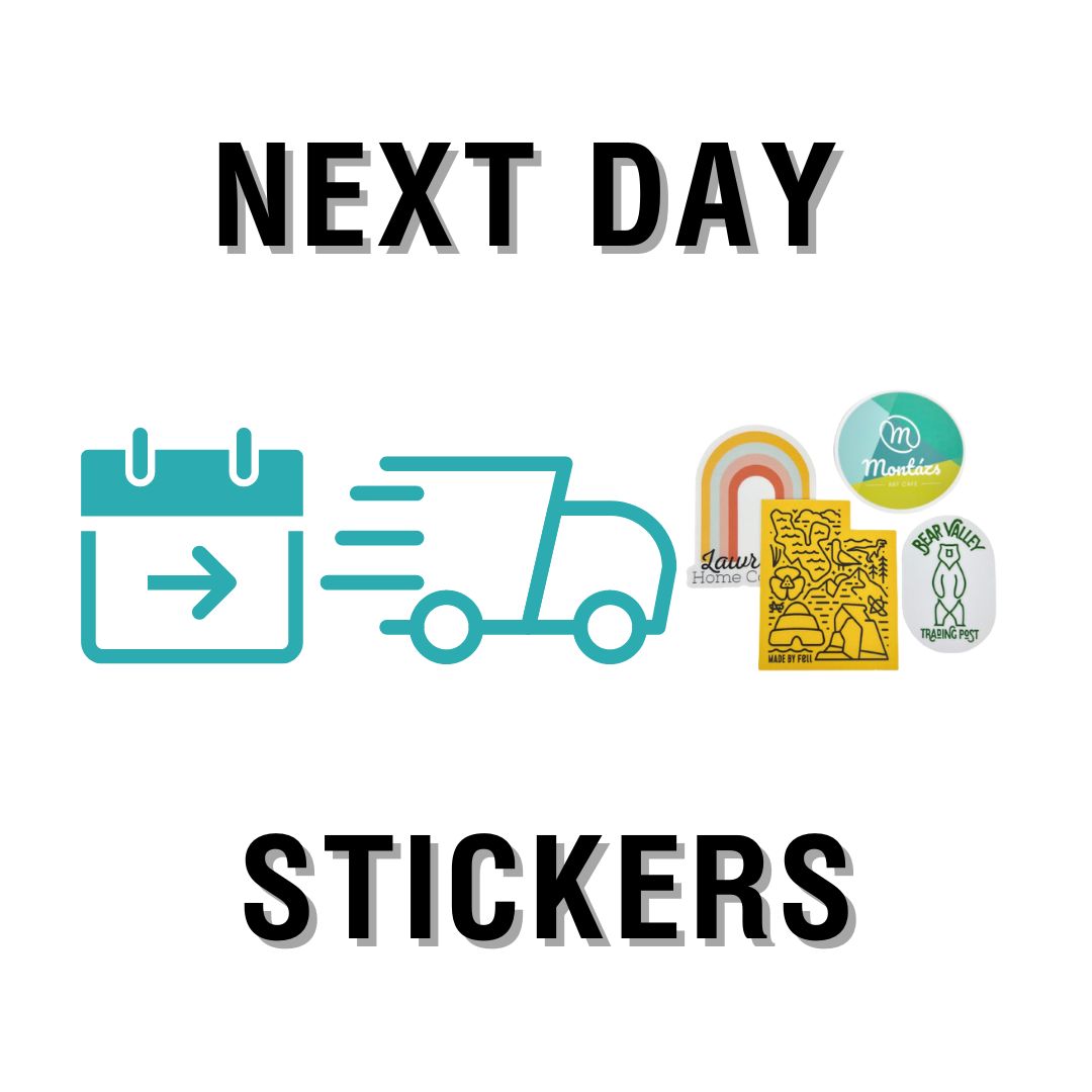 Next Day Stickers Overnight Stickers Fast