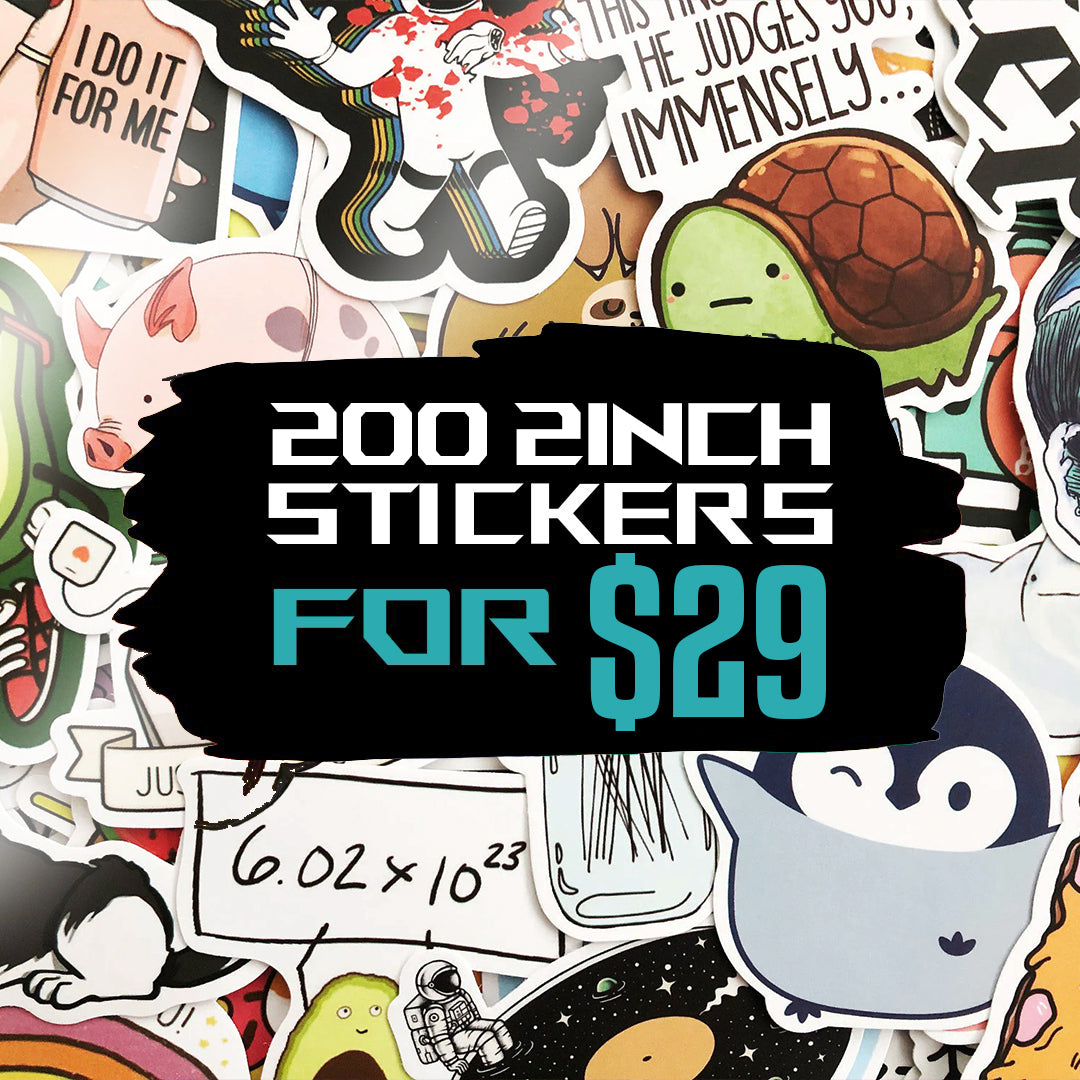 Sticker Copy Design 200x Custom Stickers for $29 | 2 inch – CustomStickers.com