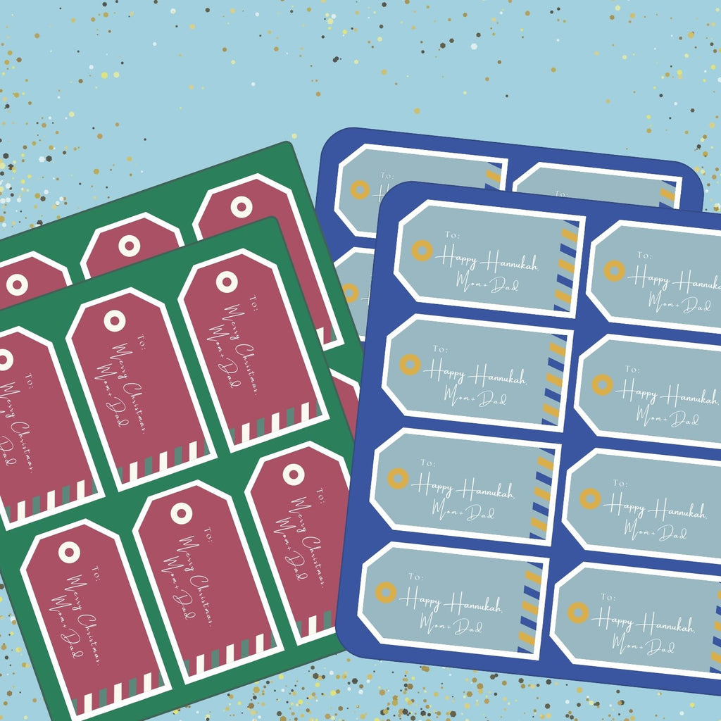 Tag Form Sticker Gift Tag Stickers | Custom Holiday Gift Tag Stickers – CustomStickers.com
