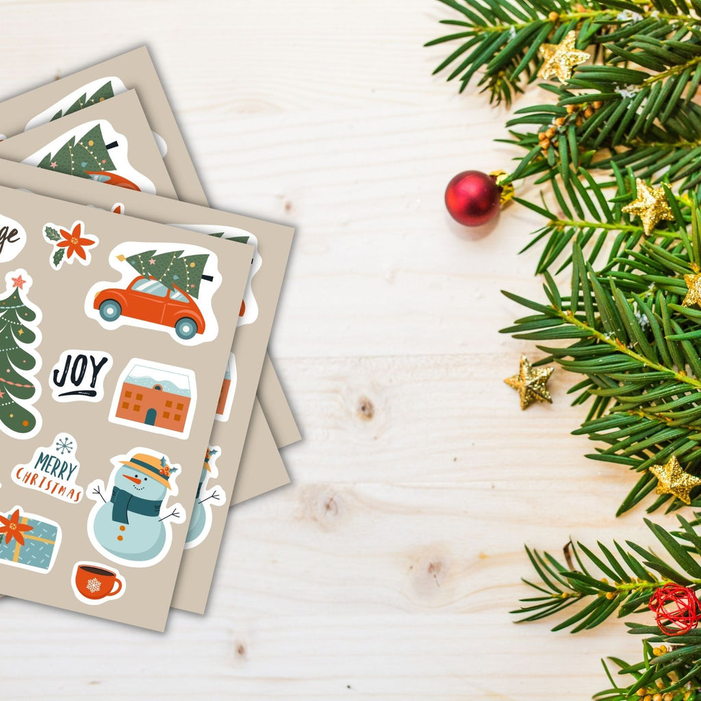 Holiday Time Sticker Christmas Stickers | Holiday Stickers – CustomStickers.com