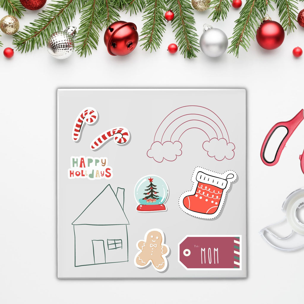 Chirstmas Potluck Sticker Christmas Stickers | Holiday Stickers – CustomStickers.com