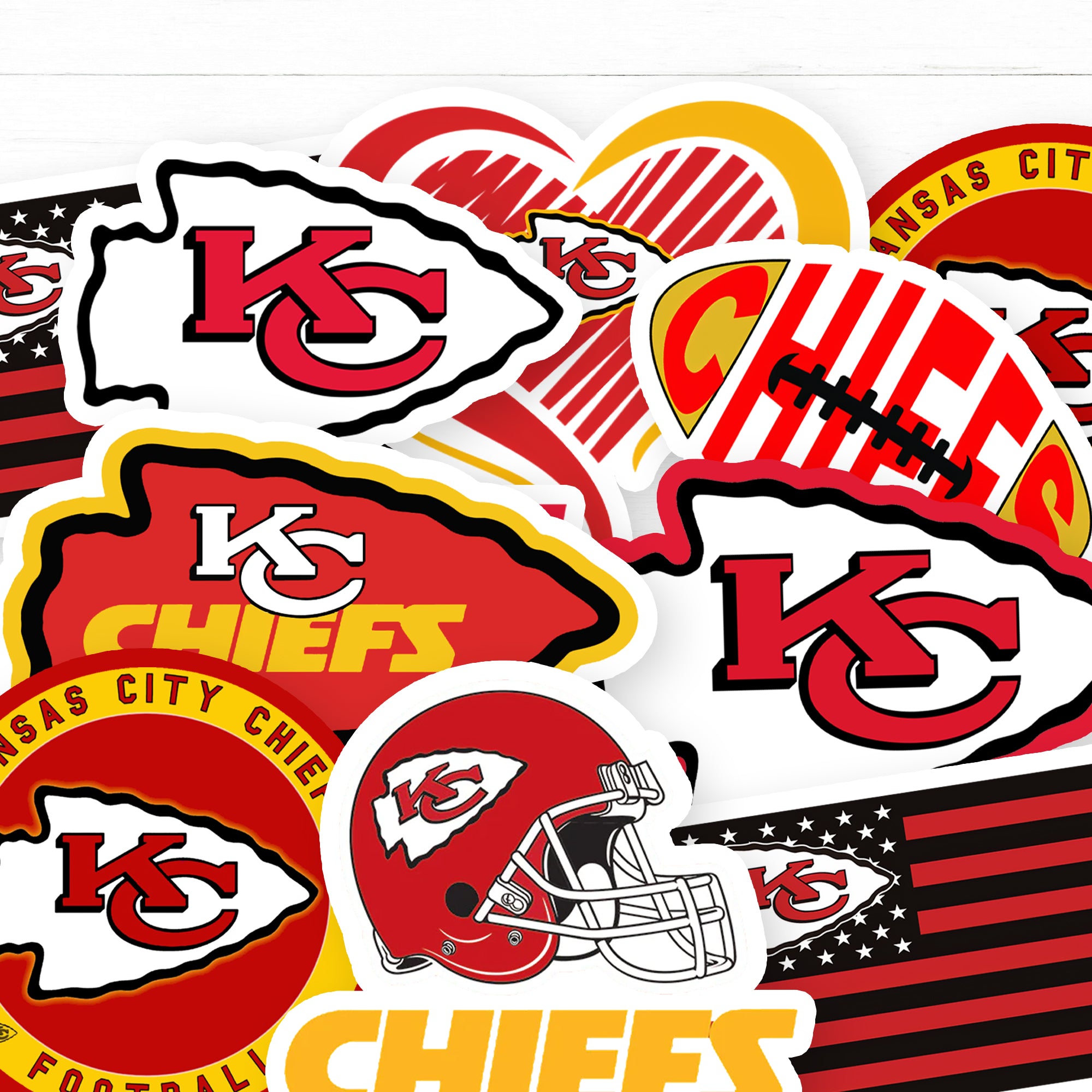 NFL Kansas City Chiefs Triple Spirit Stickers