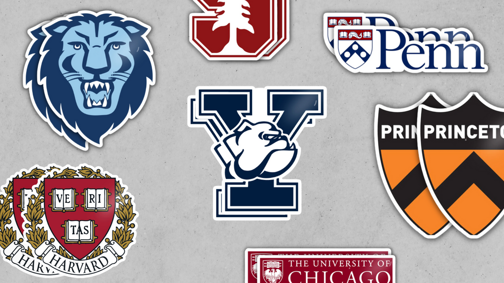 Collgiate Loop Sticker College Stickers | College Car Stickers – CustomStickers.com