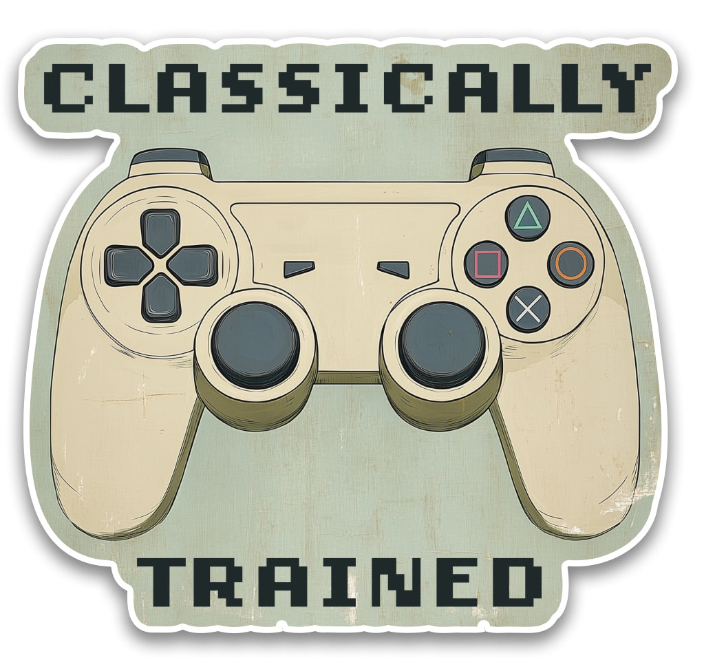 Classically Trained (Playstation) Sticker | Waterproof Vinyl Decal | 3 ...