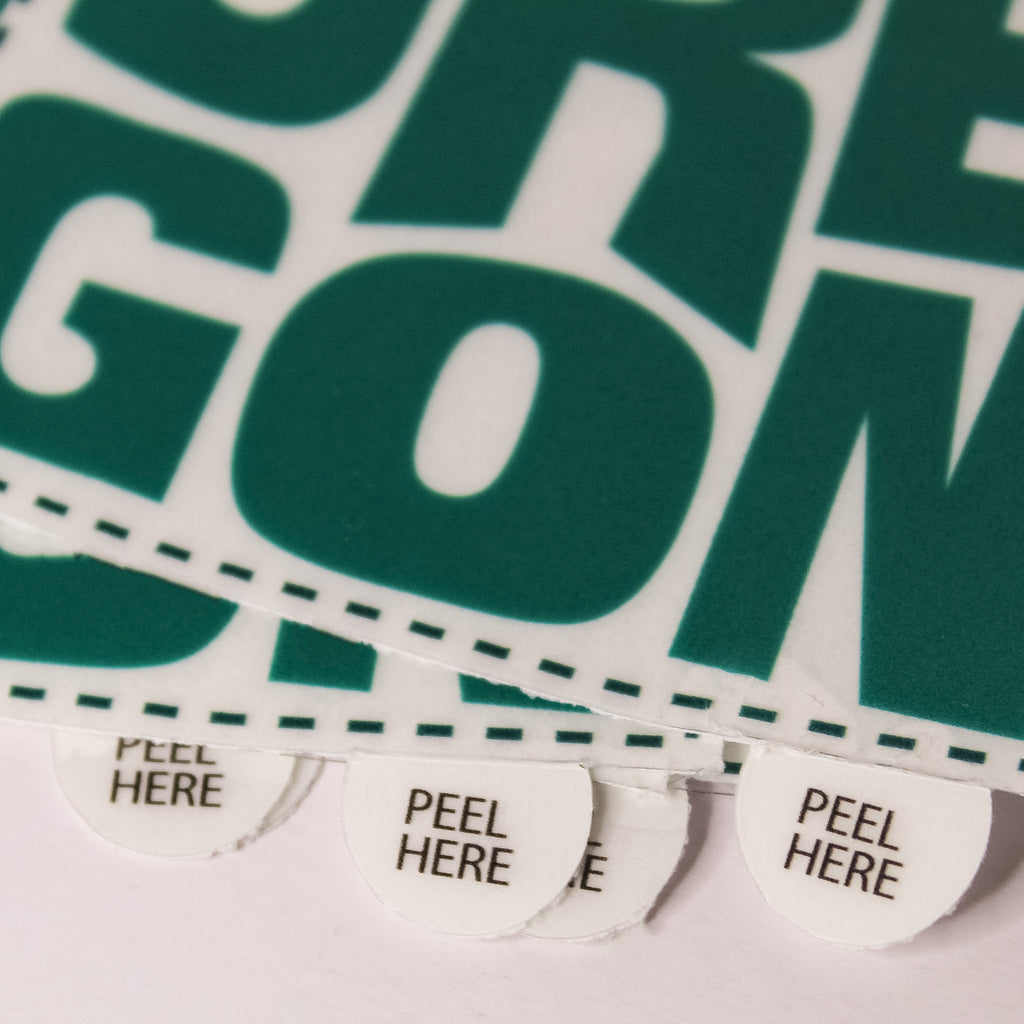 Transparent Stickers | Quick Peel Tab – CustomStickers.com