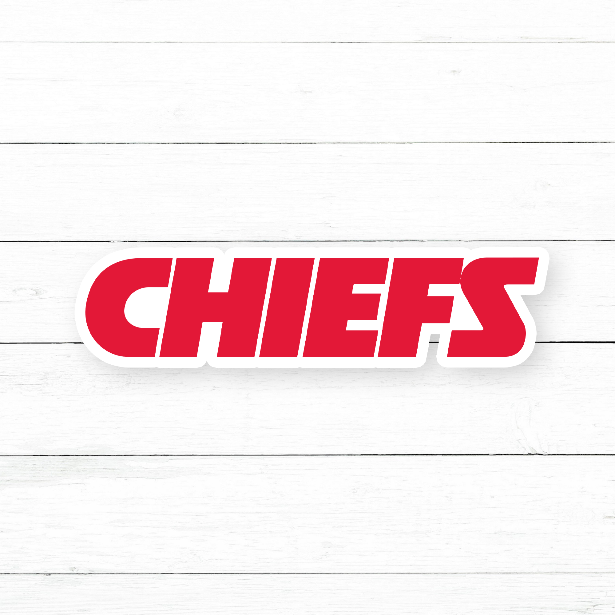 Kansas City Chiefs stickers, sets of Five stickers, waterproof, vinyl