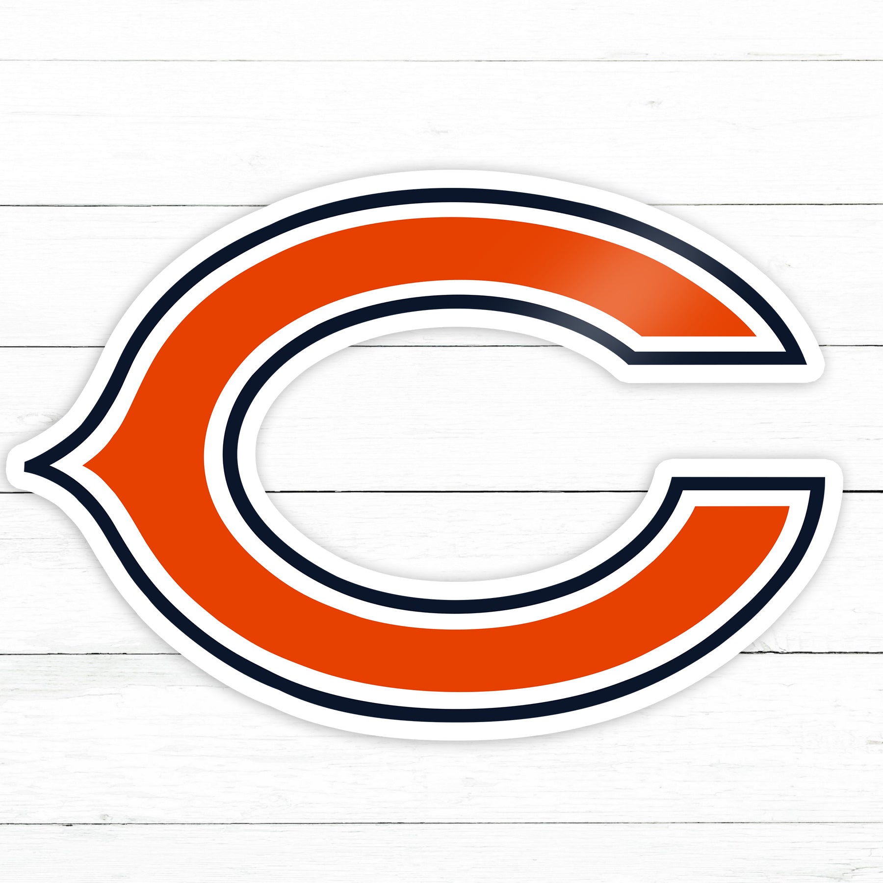 Chicago Bears Die-Cut Vinyl Sticker – 4x4, Waterproof, Glossy, 2 For $5 – Made In USA