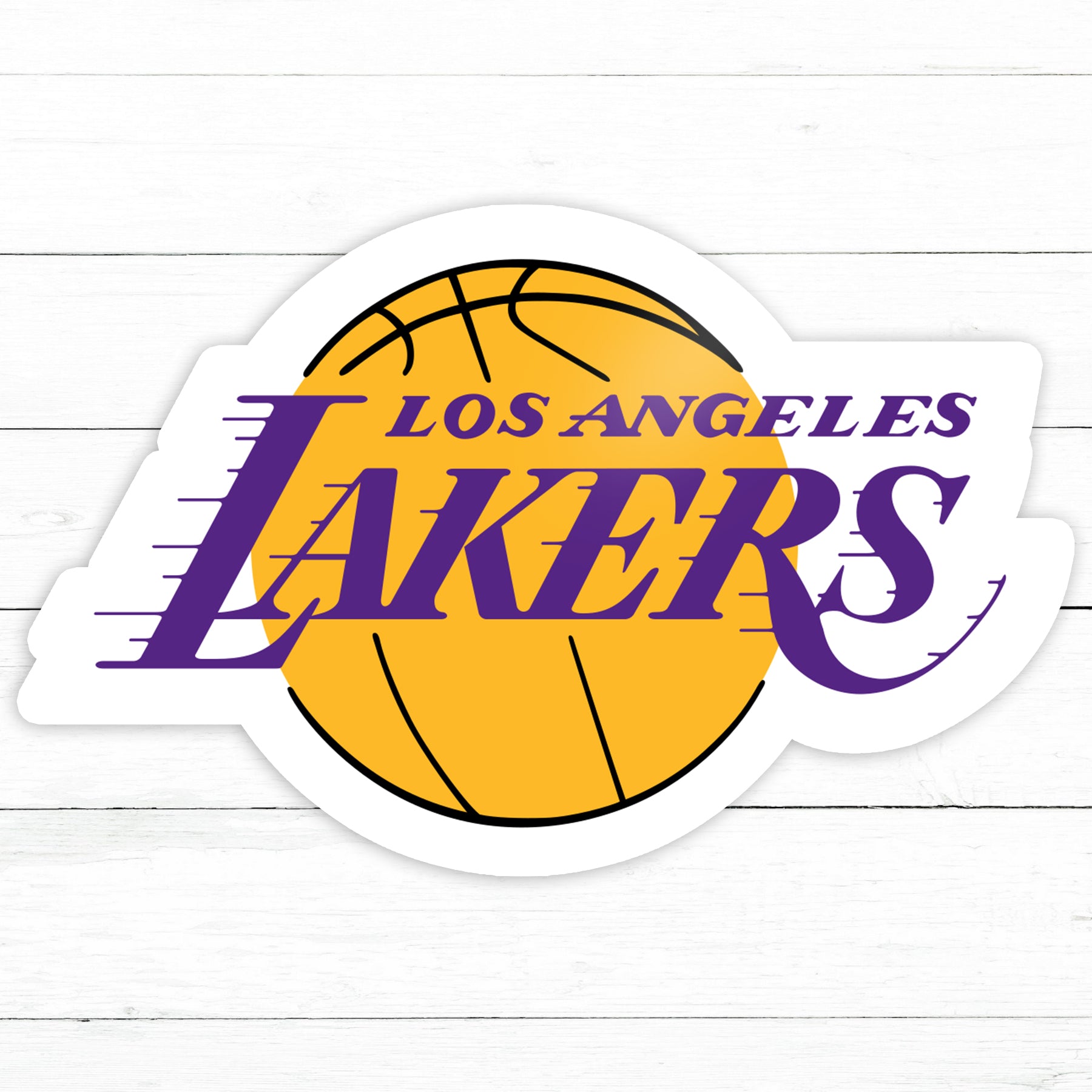 Leackers Sticker Los Angeles Lakers Sticker | Waterproof Vinyl Decal | 3in ...