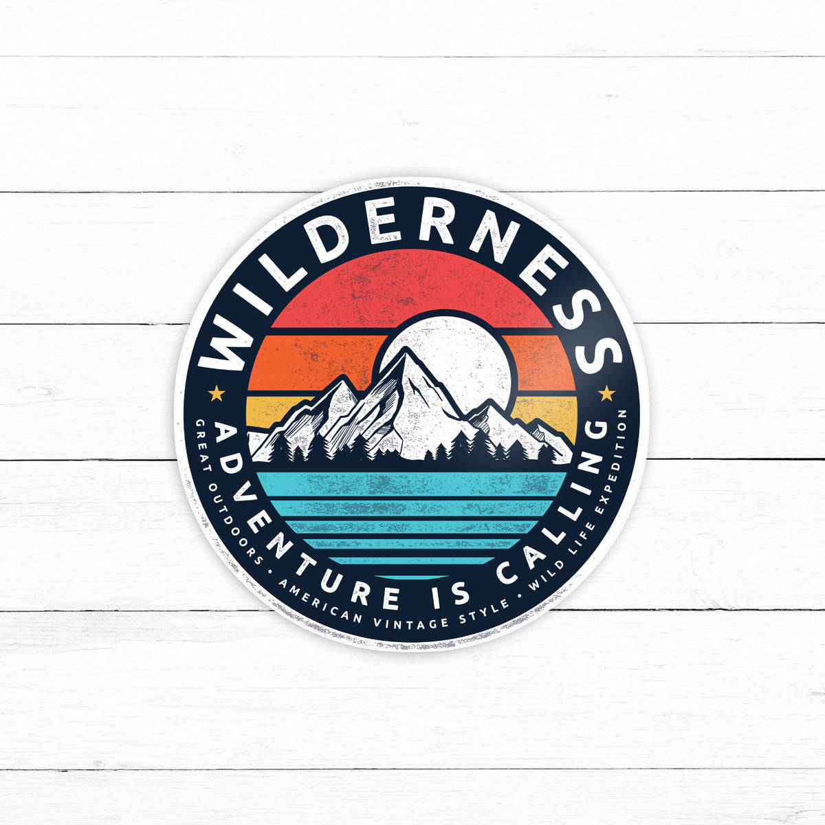 Wilderness Adventure Sticker | Waterproof Vinyl Decal | 3in ...
