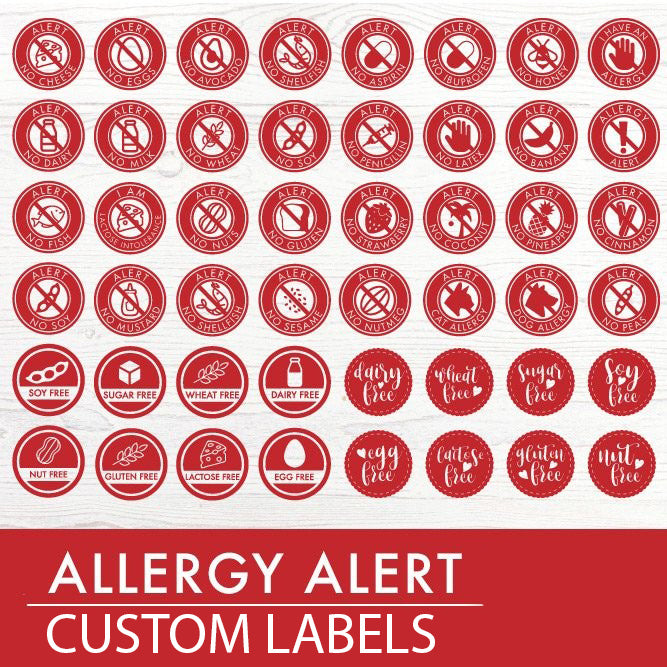 Allergy Labels – CustomStickers.com
