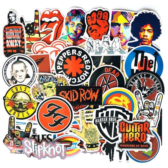 Band Stickers | Waterproof Music Stickers – CustomStickers.com