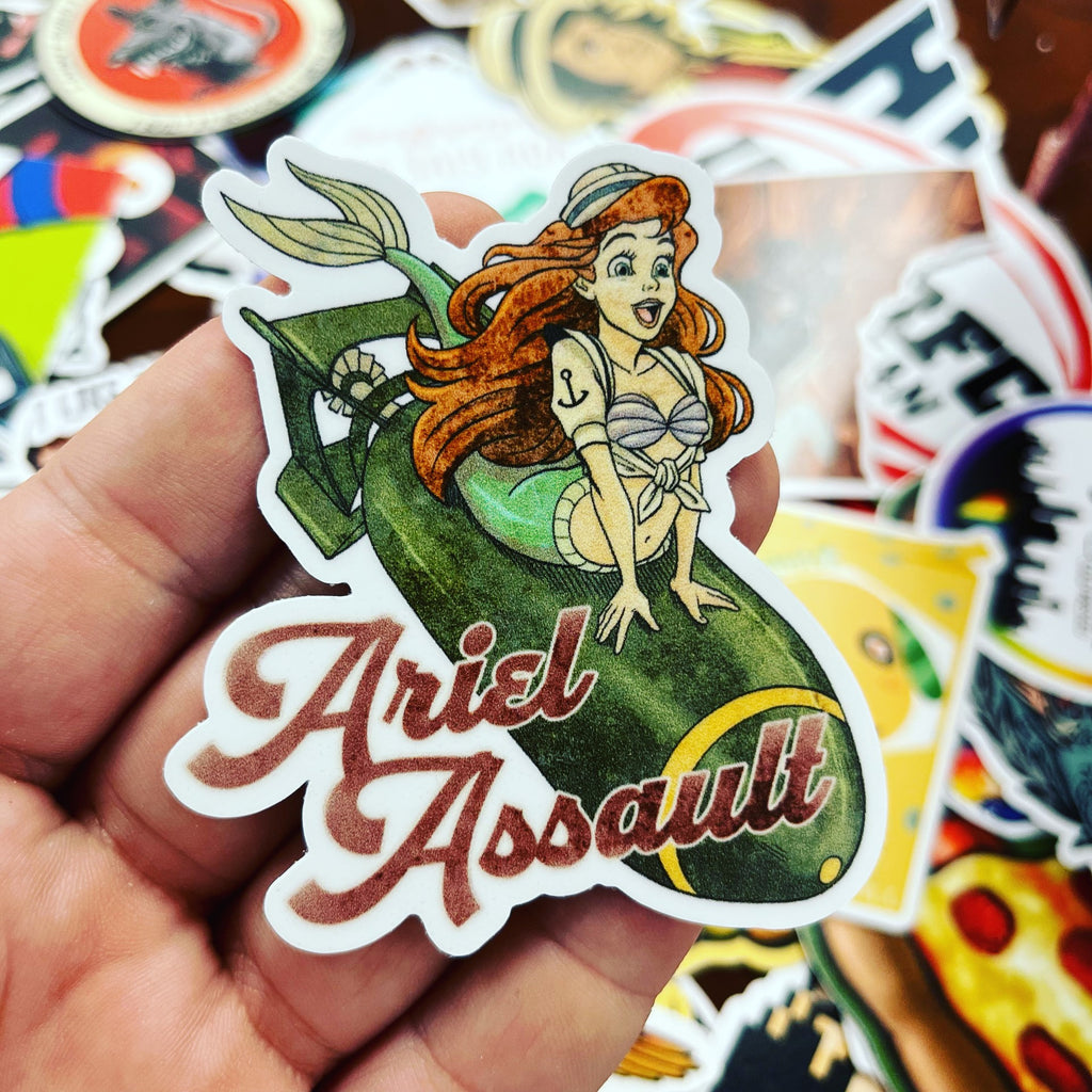 Funny Custom Sticker: Disneys Ariel the Little Mermaid
