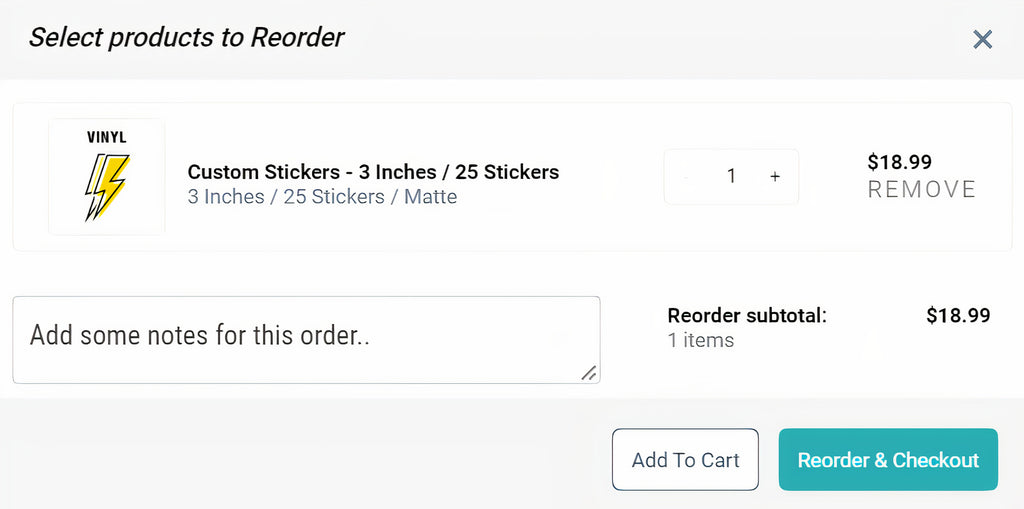 How to Reorder – CustomStickers.com
