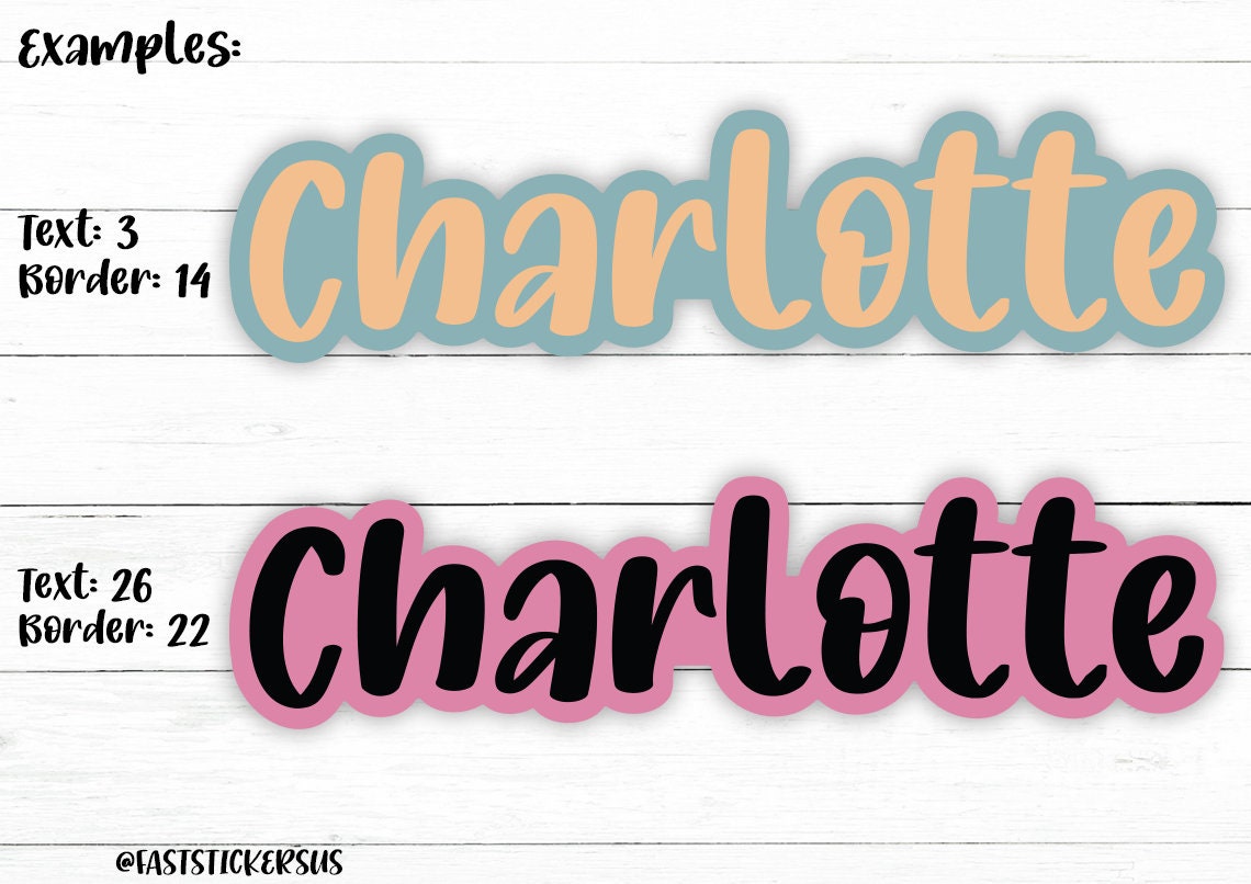 Custom Name Stickers – CustomStickers.com