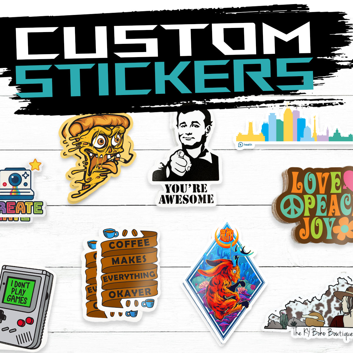 Custom photo stickers - Order photo stickers online