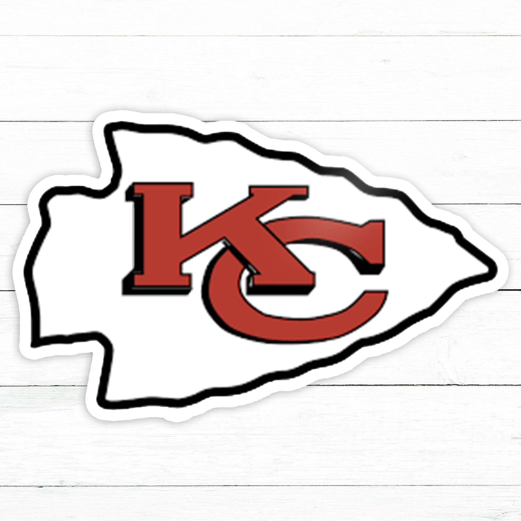 Metallic Kansas City Chiefs Sticker