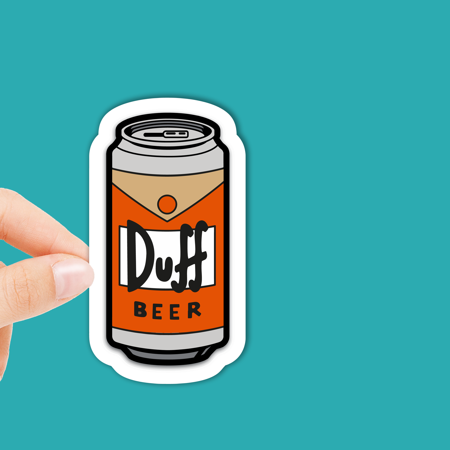 Duff Beer Sticker | Waterproof Vinyl | 3in โ CustomStickers.com