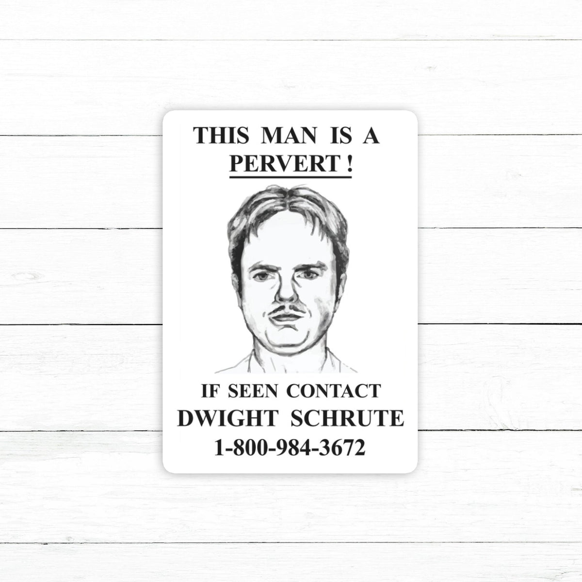 The Office Pervert Sticker | Waterproof Vinyl Decal | 3in ...