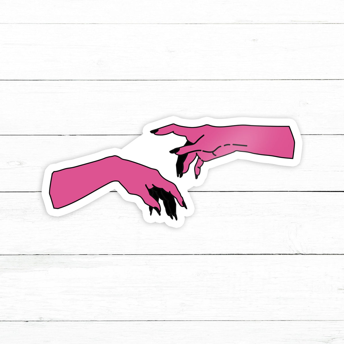 Hands Sticker | Waterproof Vinyl Decal | 3in – CustomStickers.com
