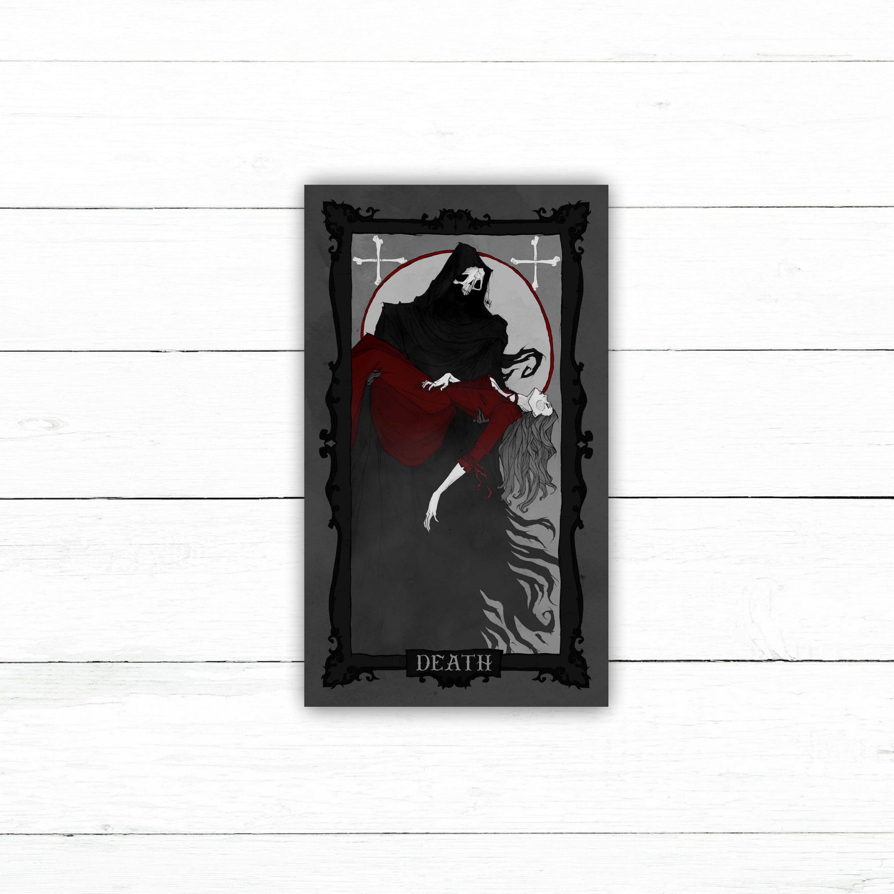 Death Sticker Design Death Sticker | Waterproof Vinyl Decal | 3in – CustomStickers.com