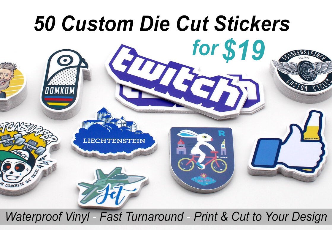 Left Sticker 300x Custom Die-Cut Stickers | 3