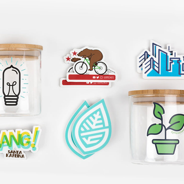 100 Custom Clear Stickers, Clear Labels transparent Stickers Bulk Print