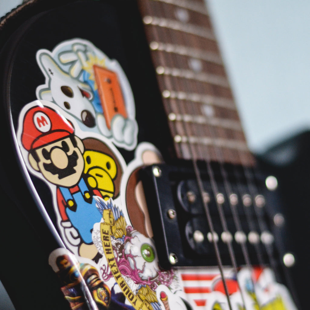 Custom Guitar Sticker Outdoor Stickers | Quality Durable Waterproof Stickers – CustomStickers.com